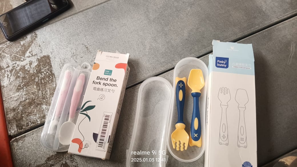 Silicone Bendable Kids Spoon & Fork Set – Toddler Self-Feeding Utensils (2 Pc Set) Silicone Bendable Kids Spoon & Fork Set – Toddler Self-Feeding Utensils (2 Pc Set)